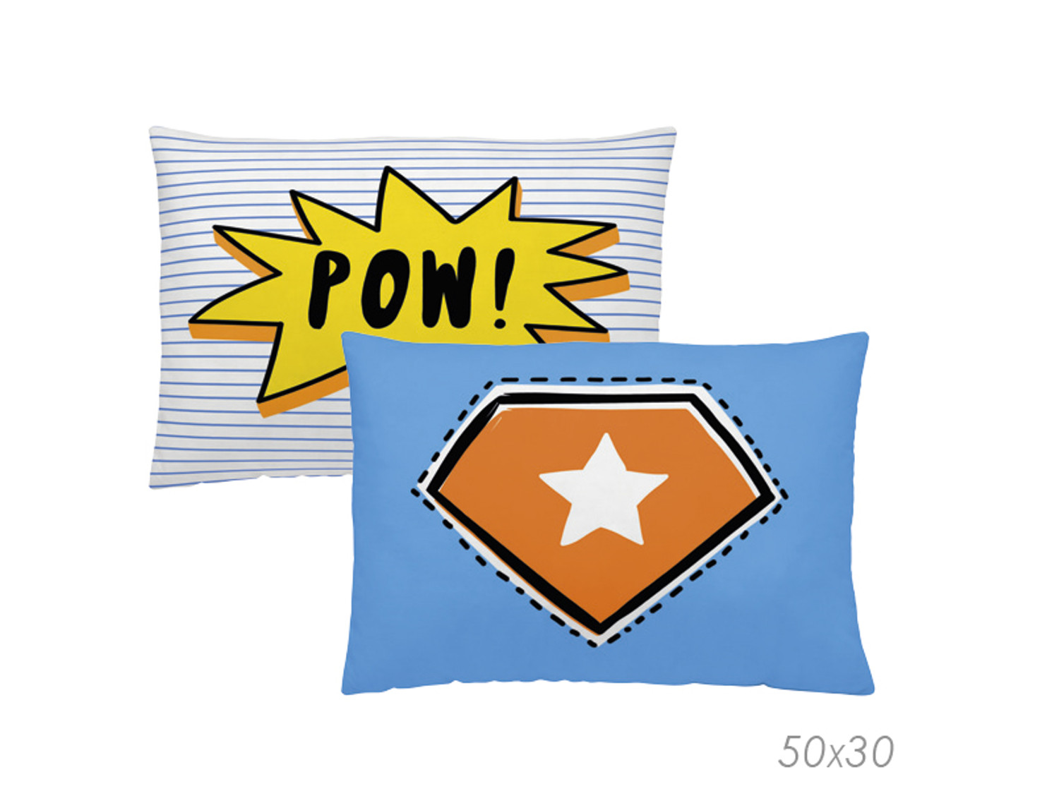 Euromoda Naturals Cojín reversible Heroes Naturals 30x50 Oferta fin de existencias