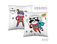 Cojín reversible Heroes Naturals 50x50 Oferta fin de existencias