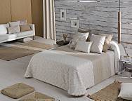 Edredón bouti Jacquard Trípoli doble relleno (200 gr) color Azul o Beige