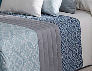 Edredón bouti Jacquard Trípoli doble relleno (200 gr) color Azul o Beige