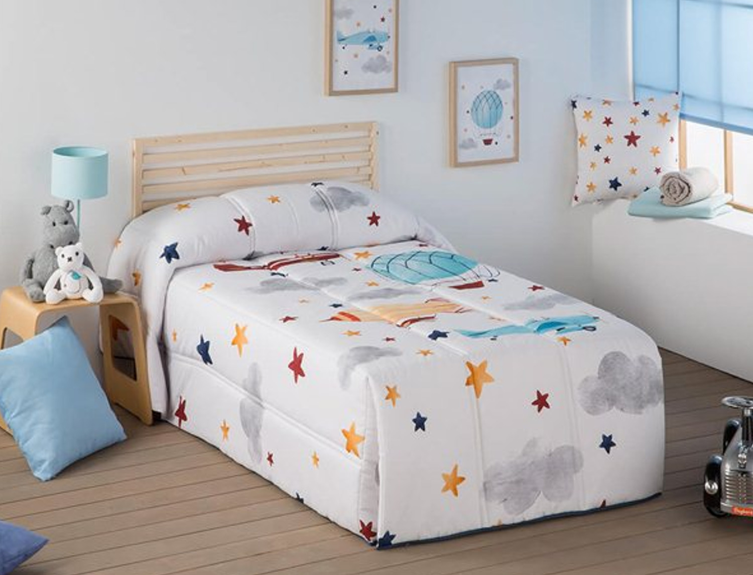 Confecciones Paula Edredón Conforter 100% Algodón Aviones