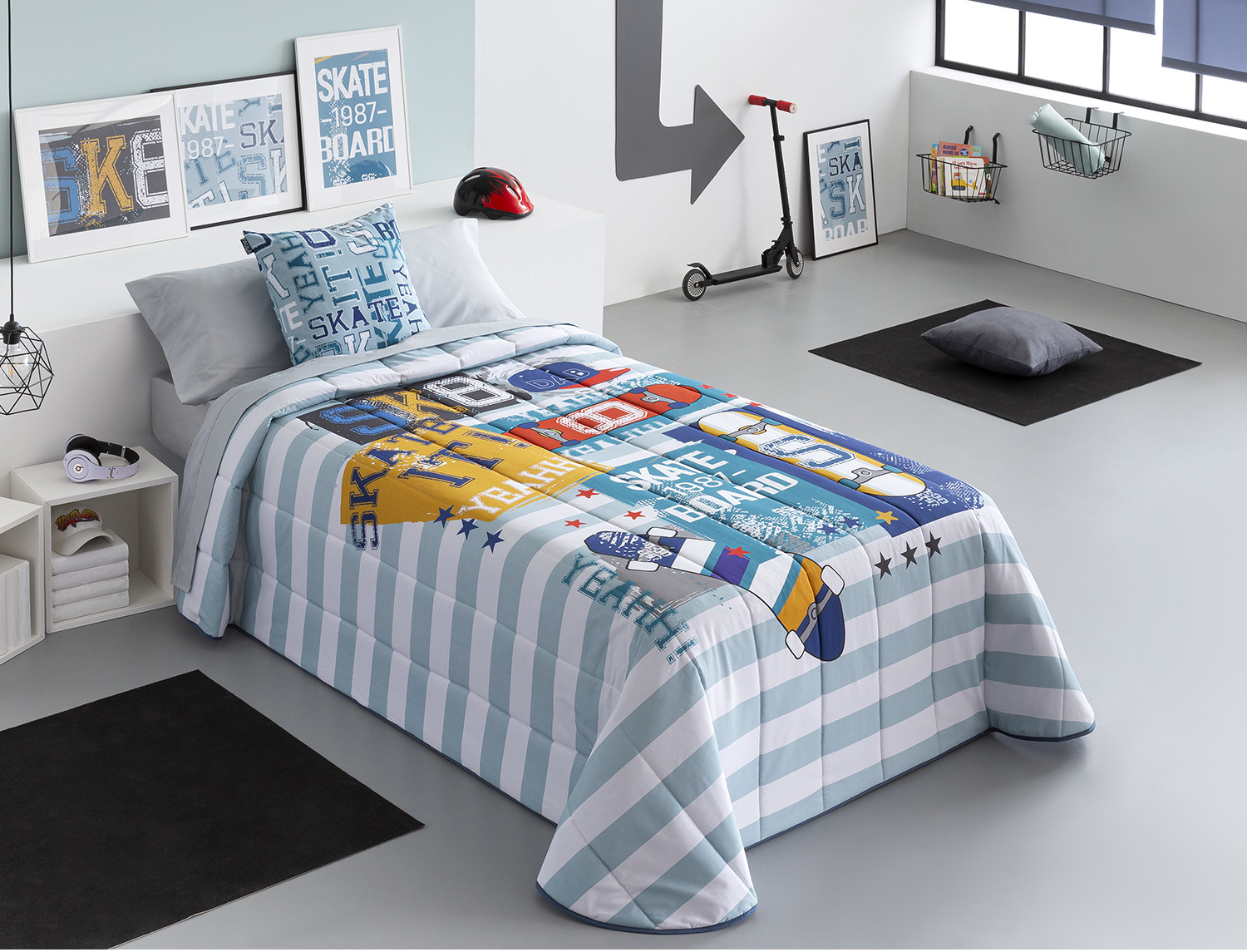 Confecciones Paula Edredón Bouti 100% Algodón Skate Paula doble relleno (200 gr)