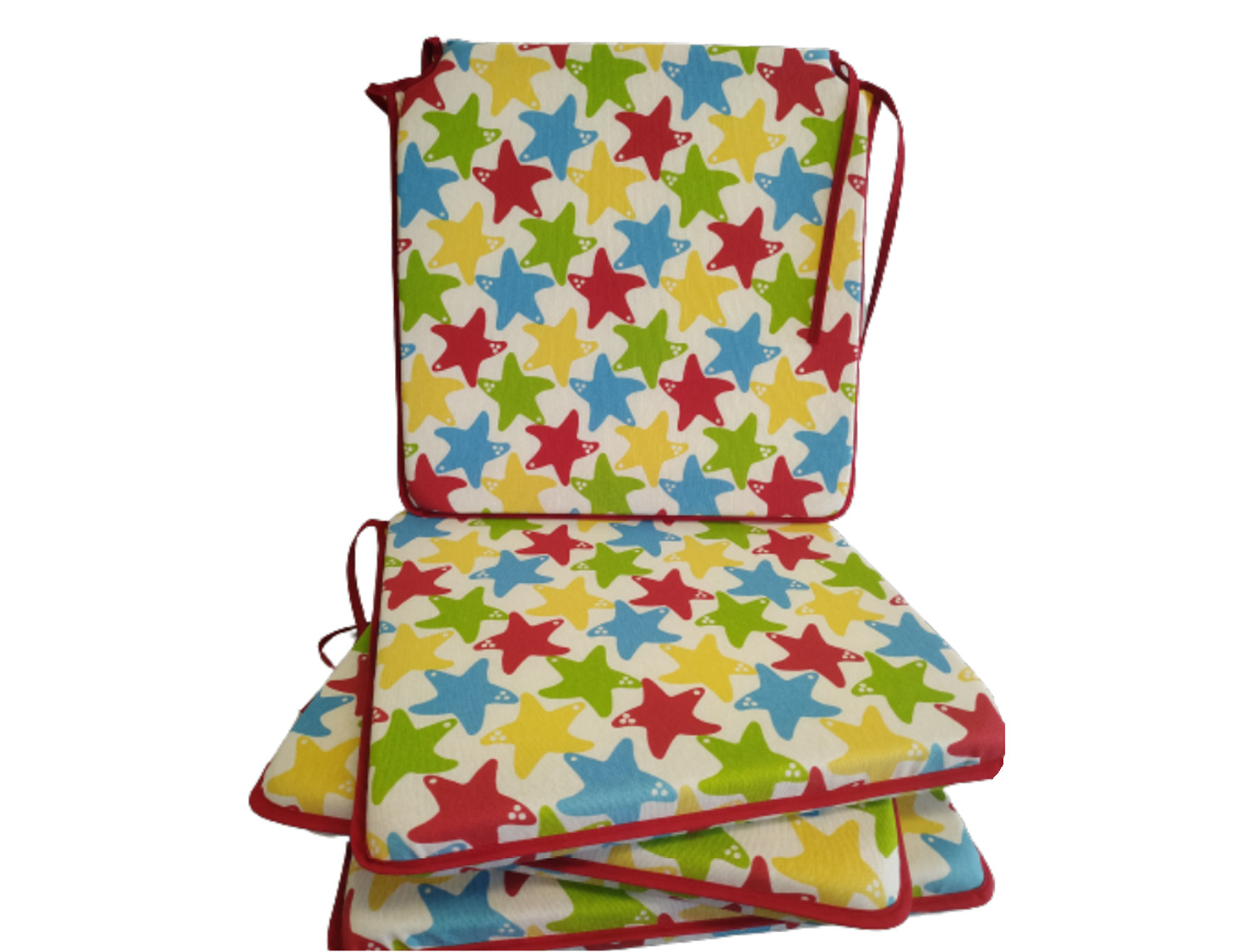 Nuestros Productos Pack 4 cojines de silla Estrellas