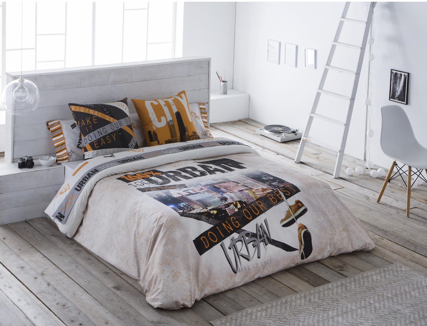 JVR Funda nórdica 100% algodón Urban JVR Multicolor