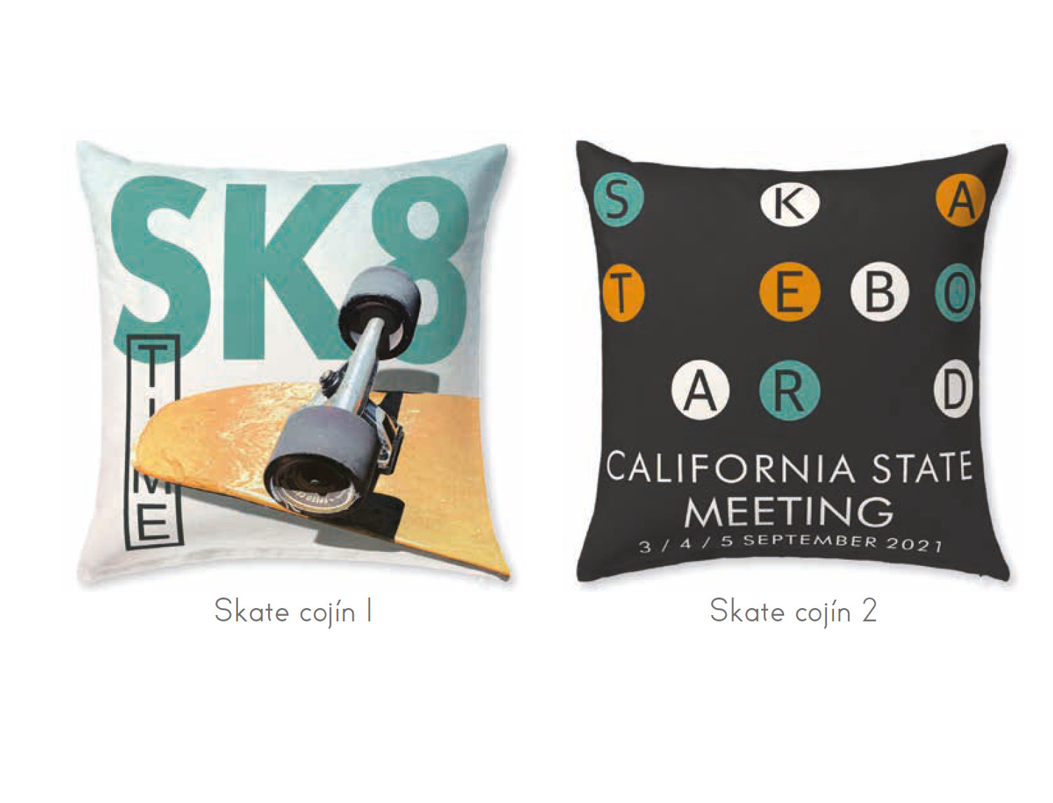 JVR Cojín 100% algodón Skate JVR