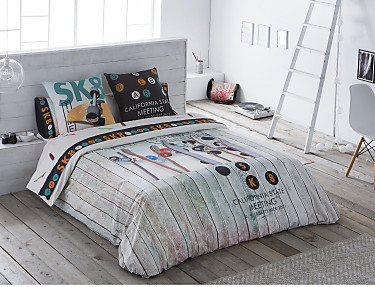 JVR - Funda nórdica 100% algodón Skate JVR Multicolor