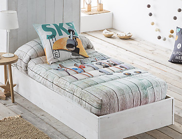 JVR - Edredón Ajustable 100% algodón Skate JVR Multicolor