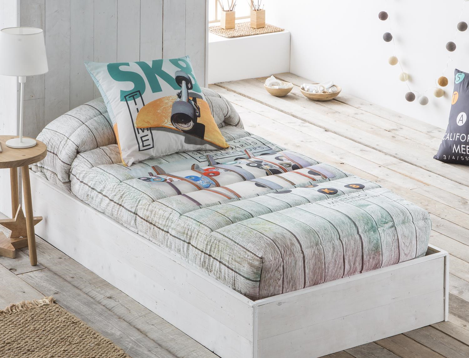 JVR Edredón Ajustable 100% algodón Skate JVR Multicolor