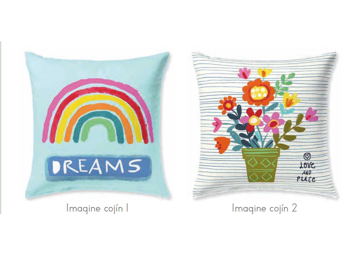 JVR Cojín 100% algodón Imagine