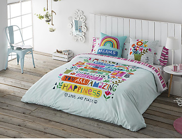 JVR - Funda nórdica 100% algodón Imagine Multicolor