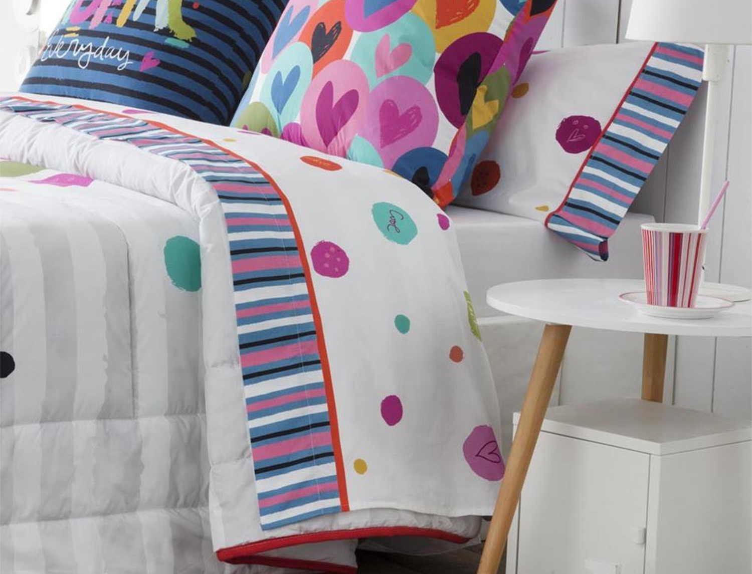 JVR Juego de cama 100% algodón Joy