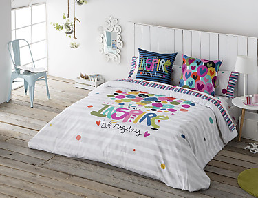 JVR - Funda nórdica 100% algodón Joy Multicolor