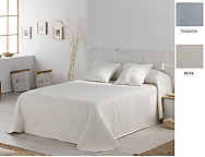 Colcha Piqué Hawai Beige o Turquesa