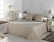 Colcha Piqué Happy color Blanco, Café, Gris o Turquesa