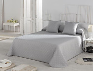 Colcha Piqué Happy color Blanco, Café, Gris o Turquesa