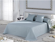 Colcha Piqué Happy color Blanco, Café, Gris o Turquesa