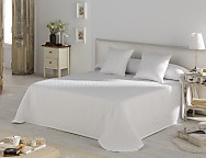 Colcha Piqué Happy color Blanco, Café, Gris o Turquesa