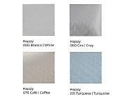 Colcha Piqué Happy color Blanco, Café, Gris o Turquesa