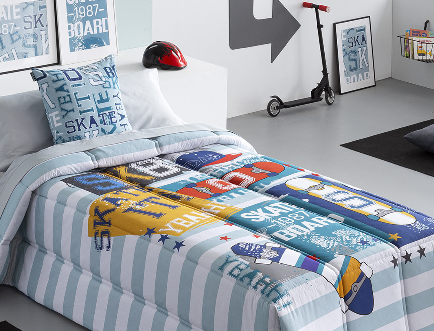 Confecciones Paula Edredón Ajustable 100% Algodón  Skate