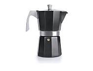 Cafetera express Evva Black 6 tazas