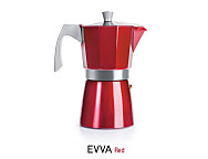 Cafetera express Evva Red 3 tazas