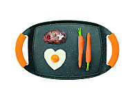 Grill plancha liso Basic Stone 36x22,50cm