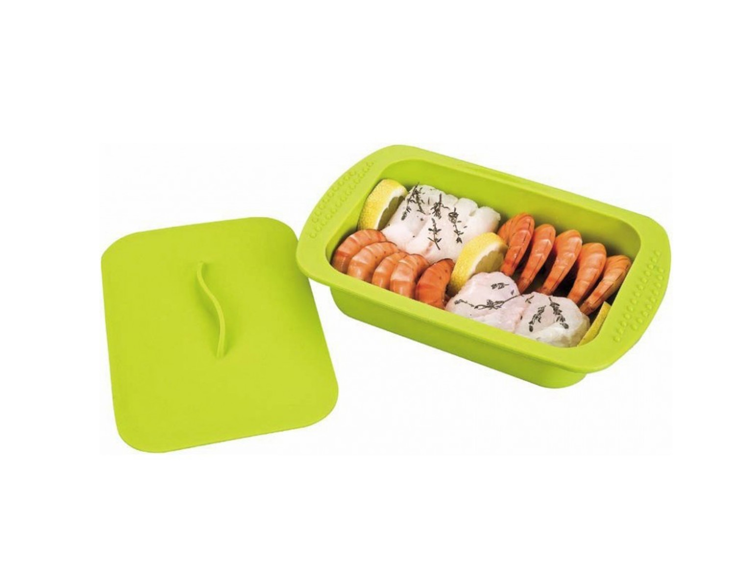 Ibili Recipiente de vapor rectangular M 15x24x5cm 1000ml