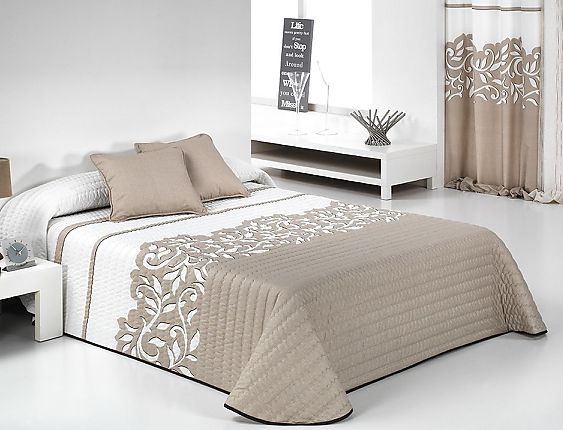 Reig Marti - Edredón de acolchado fino tipo 2Z Regal color Beige