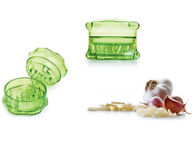 Ibili - Picador de ajos Eco verde transparente