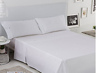 Juego de cama blanco Estelia hostelería 50/50 144 Hilos