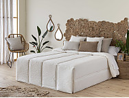 Edredón Conforter Pique Manises color Beige, Blanco o Gris