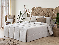 Edredón Conforter Pique Manises color Beige, Blanco o Gris