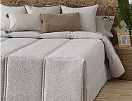 Edredón Conforter Pique Manises color Beige, Blanco o Gris