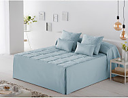 Colcha edredón Ferrara color Beige, Gris o Turquesa