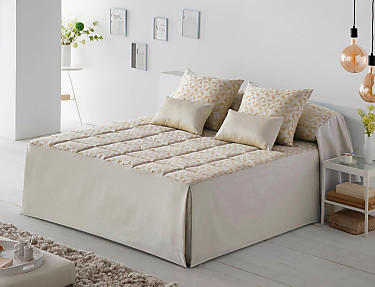 JVR - Colcha edredón Abstract color Beige cama de 80 Oferta