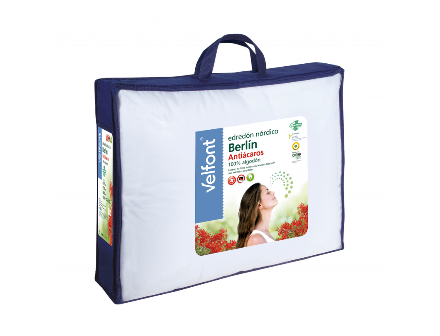 Velfont Edredón nórdico fibra Berlín Antiácaros