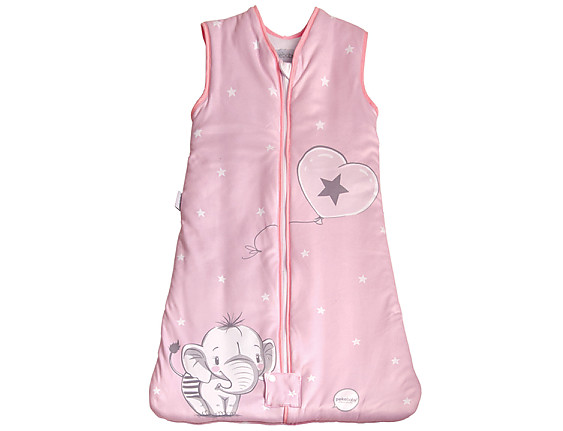 Pekebaby - Saco de dormir bebé 6-18 meses Elefantino Rosa