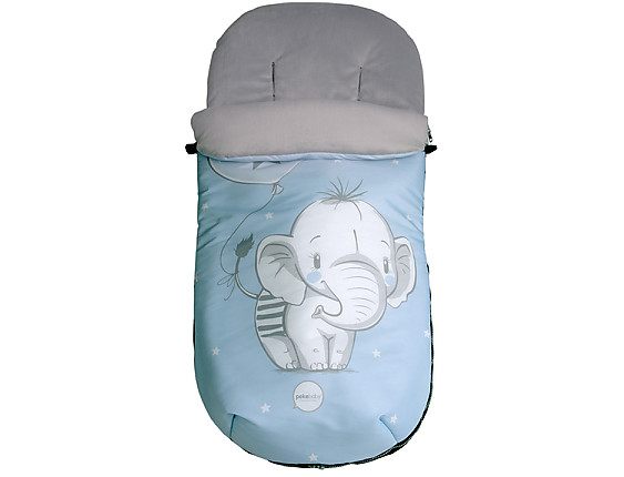 Pekebaby - Saco Silla Impermeable Polar 149 Elefantino Azul