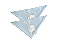 2 Baberos Bandana impermeables 149 Elefantino Azul