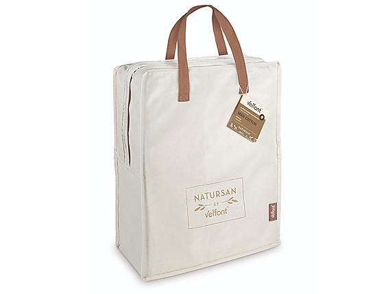 Velfont - Cubrecolchón acolchado 100% Algodón Natursan Max Cotton largo 190cm
