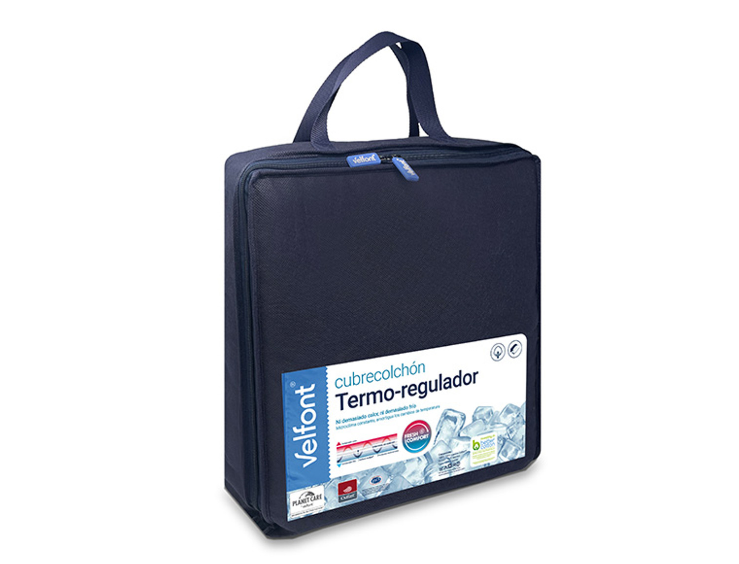 Velfont Cubrecolchón 100% algodón Termo-regulador