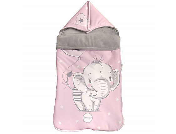 Pekebaby - Saco Capazo Polar 149 Elefantino Rosa