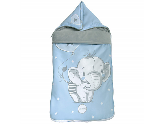 Pekebaby - Saco Capazo Polar 149 Elefantino Azul