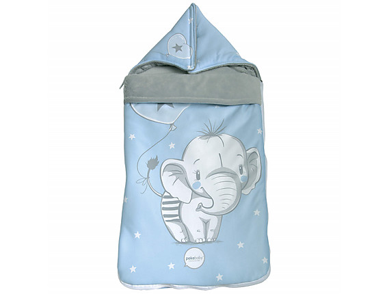 Pekebaby - Saco Capazo Polar 149 Elefantino Azul