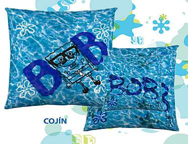 Euromoda Naturals - Cojín con relleno Bob Esponja Pool Oferta fin de existencias