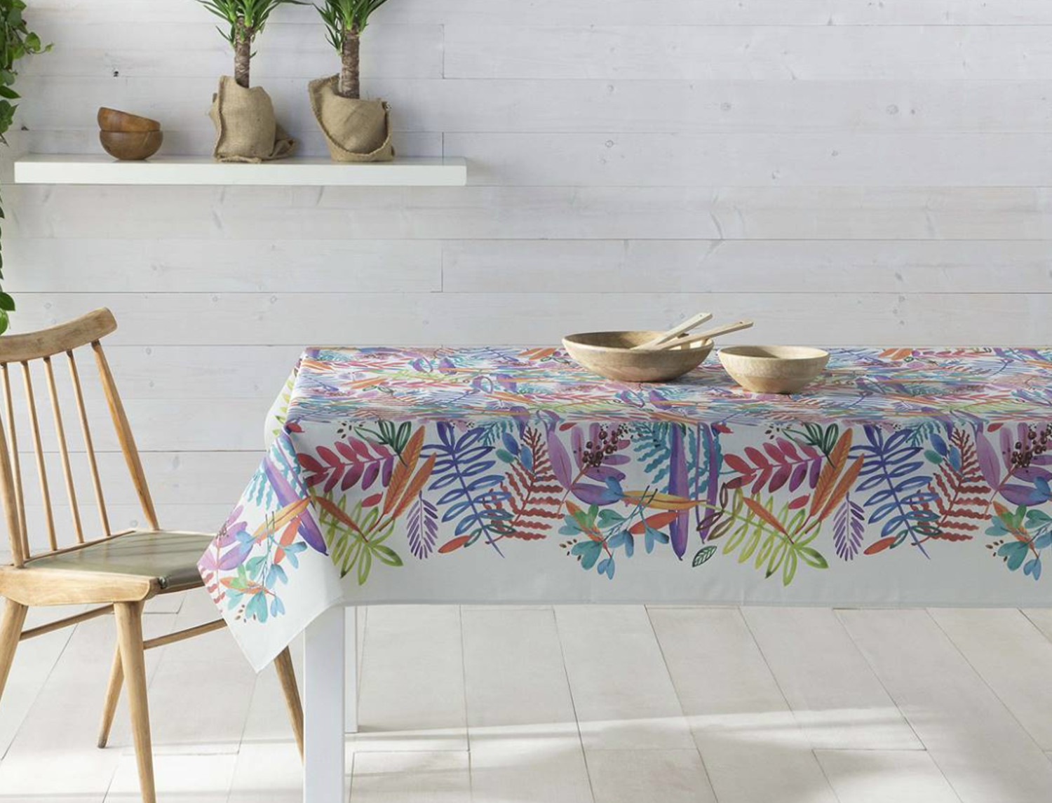 Confecciones Paula Mantel antimanchas Olbia fucsia 140x140