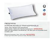 Funda de almohada impermeable 100% algodón Respira