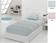 Edredón ajustable Haití color Rosa o Turquesa