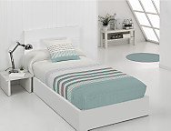 Edredón ajustable Niza color Rosa o Turquesa