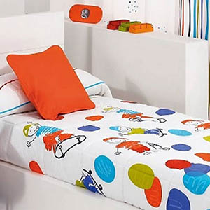 Edredón ajustable cama infantil de 90 a 180 cm PINGUIN relleno nórdico